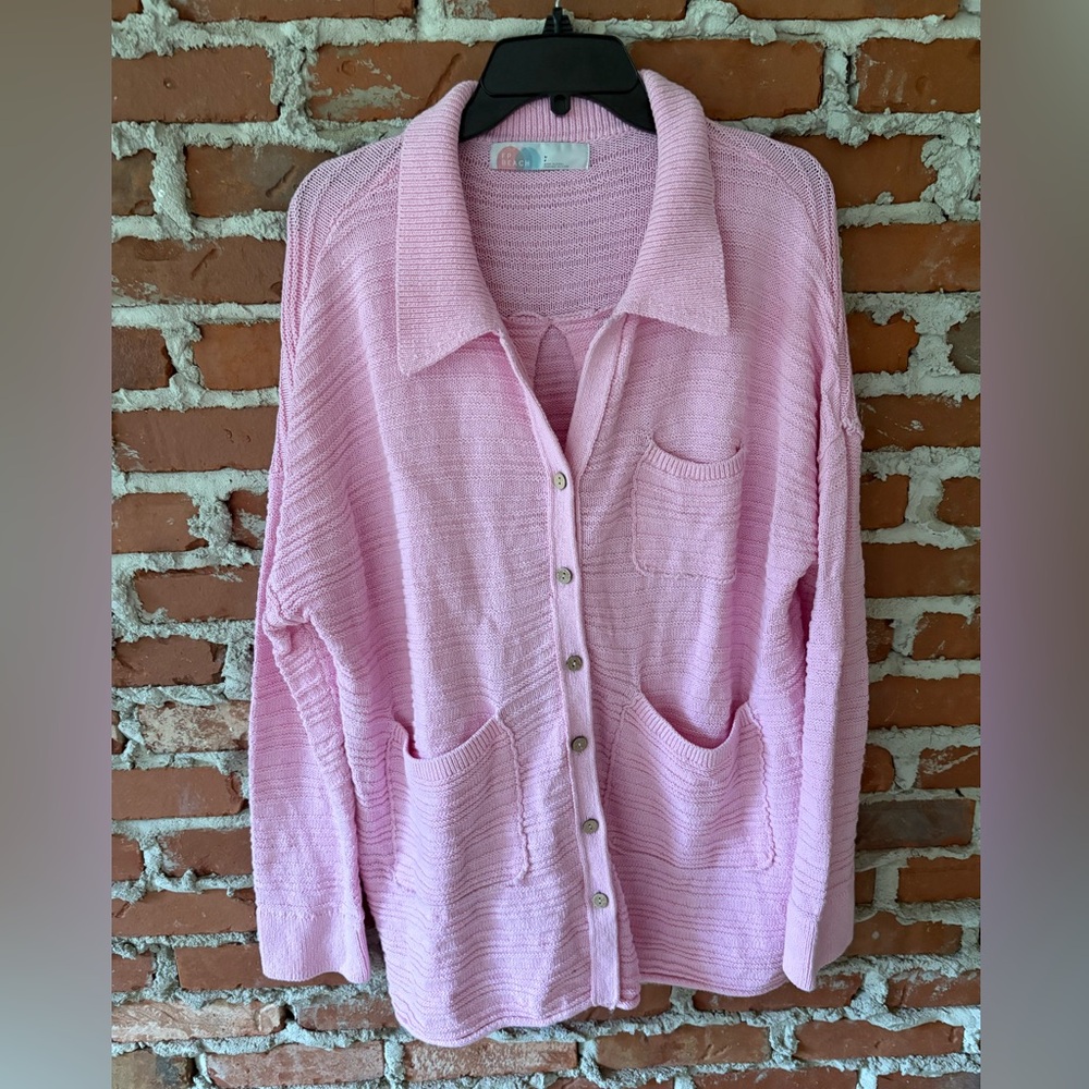 Free People Beach Pink Sweater size S